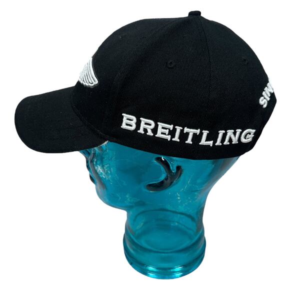 Breitling Strapback Hat Golf Sailing Cap Men's OS Black 100% Cotton OEM Genuine - Picture 3 of 9